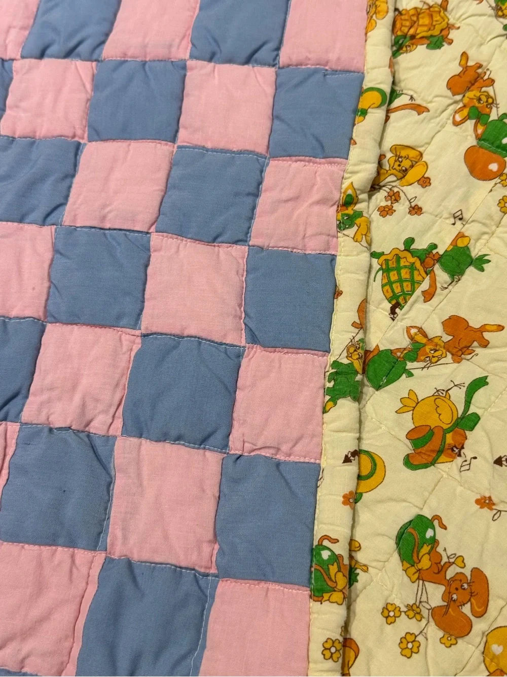 Lot of 3 Vintage Baby Quilts &. Blankets